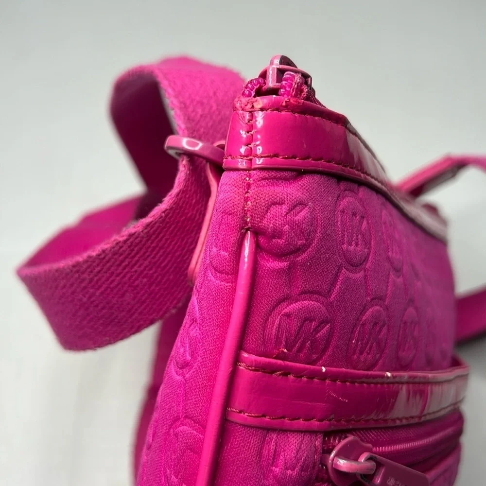 Michael Kors Fuschia Pink Adjustable Straps Shoulder Bag